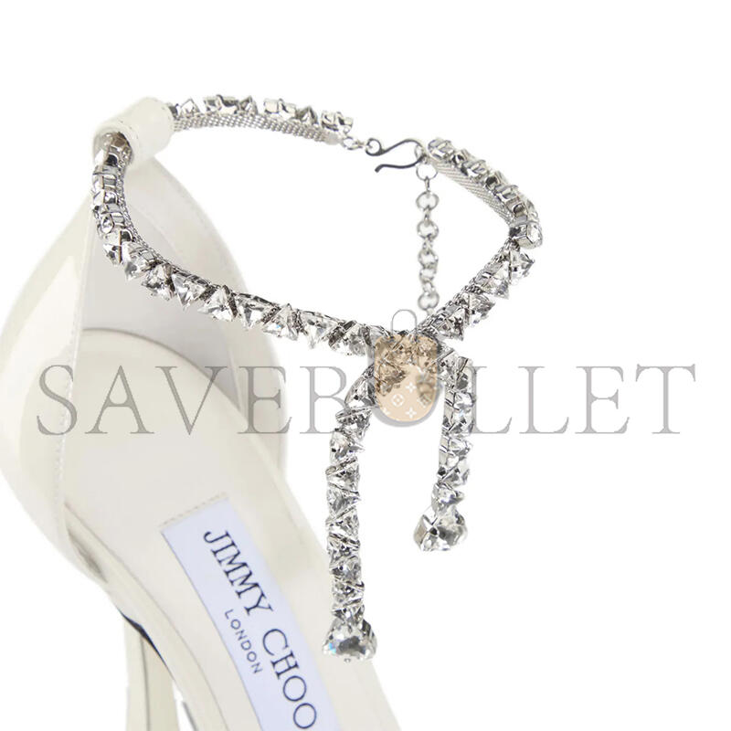 JIMMY CHOO 100MM STEVIE CRYSTAL-EMBELLISHED PUMPS 